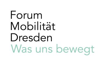 Logo für die Veranstaltungsreihe Forum Mobilität Dresden - Was uns bewegt